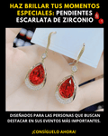 PENDIENTE ESCARLATA DE ZIRCONIO